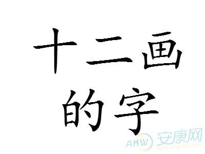 12劃的字|12画的字